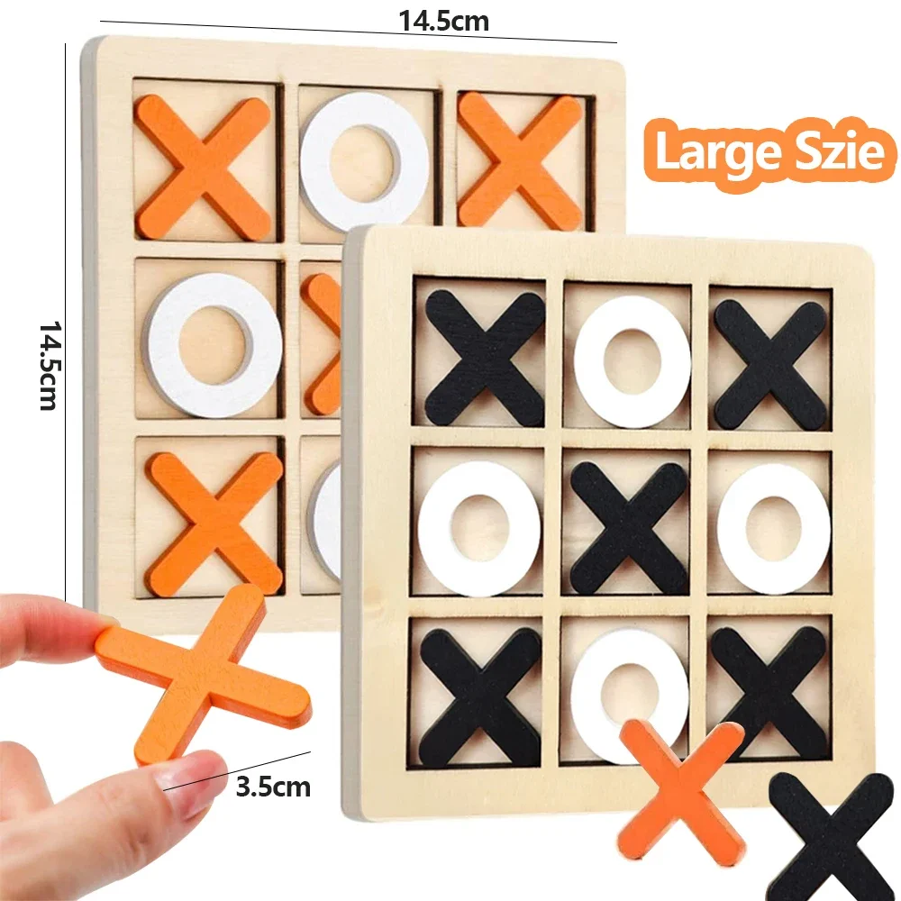 Party Games At Home - Houten XO Tic Tac Toe Game