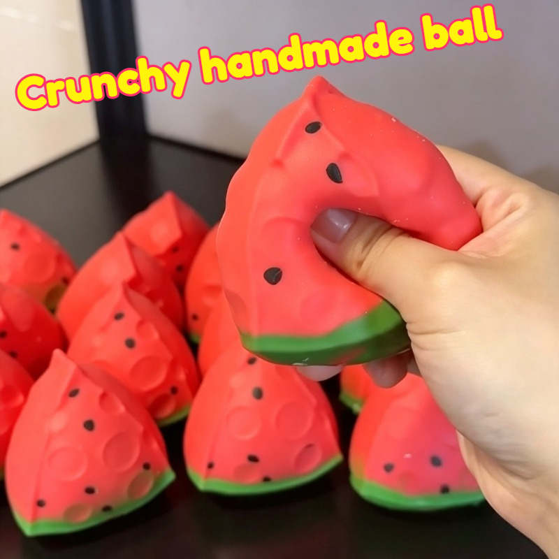 Party Games Questions - Watermeloen stressbal, knisperende knijpbal, zacht speelgoed,