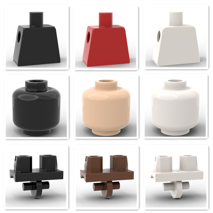 Lego Set City - 10Pcs Stad Cijfers Bricks Bulk Accessoires