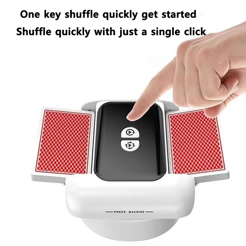 Party Games At Home - Oplaadbare automatische kaartenschudmachine Elektrische pokerkaartenschudmachine voor