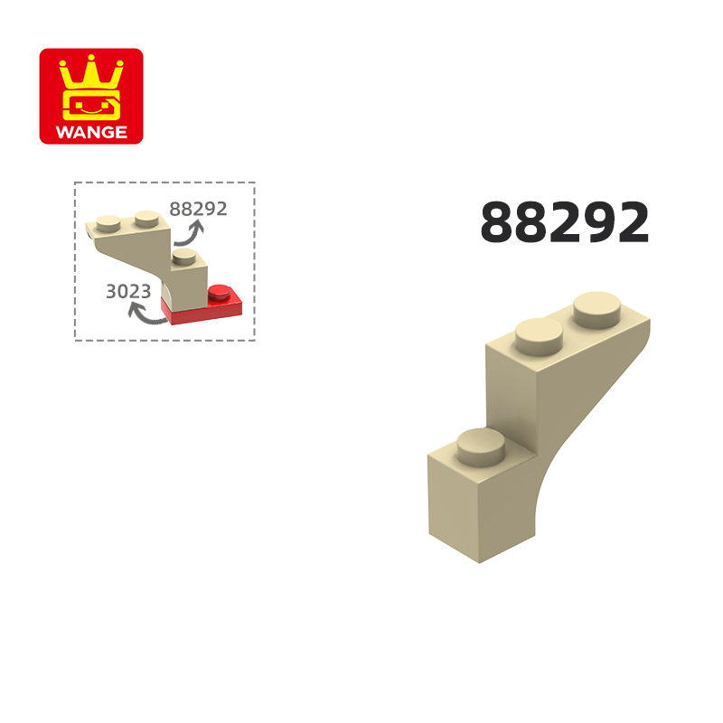 Lego Set City - WANGE 88292 100g/94PCS 1x3x2 Boog met