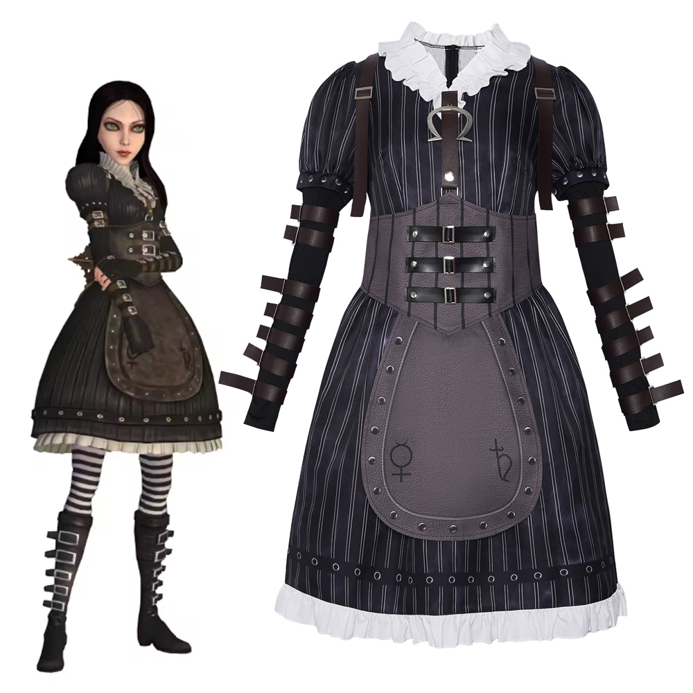 Party Games Steam - Alice Liddell Cosplay-kostuumspel Alice Madness Returns-kostuum