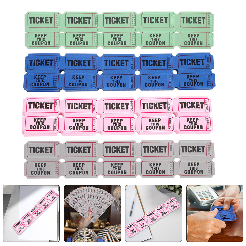 Party Games Easy - 400 stuks loterijkaartjes, klein formaat, eenvoudig