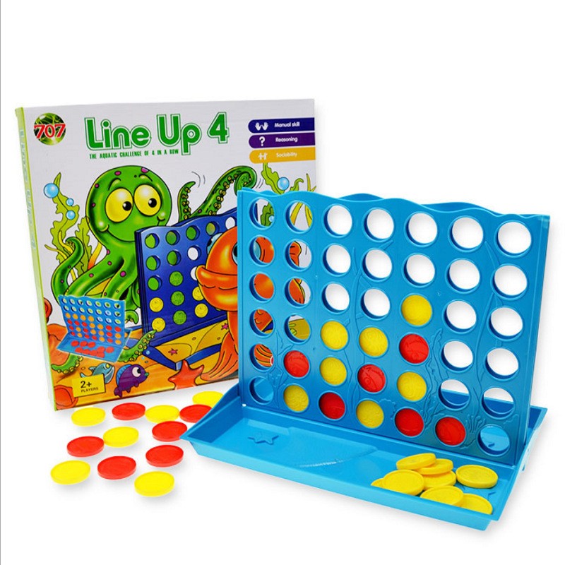 Party Games Kids Indoor - 3D Vier-op-een-rij bordspel voor kinderen Ouder-kind