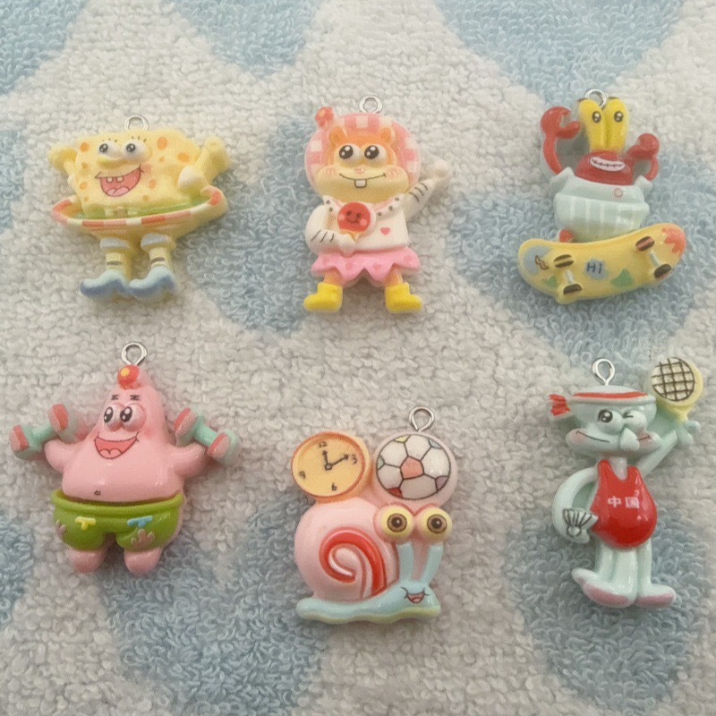 Party Games Questions - 10 stuks cartoonhars hangers, DIY sieraden