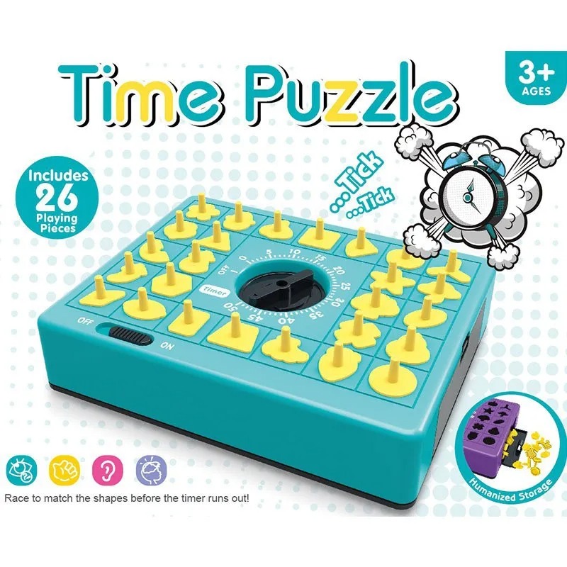 Party Games At Home - Kinderen Tijdsbordpuzzel Educatief Tafelspel Hape Matching