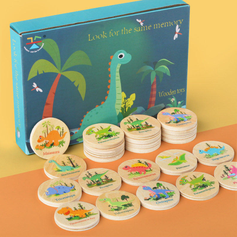 Party Games Summer - Geheugenspel Dinosaurus Matching Toy Voorschoolse Matching