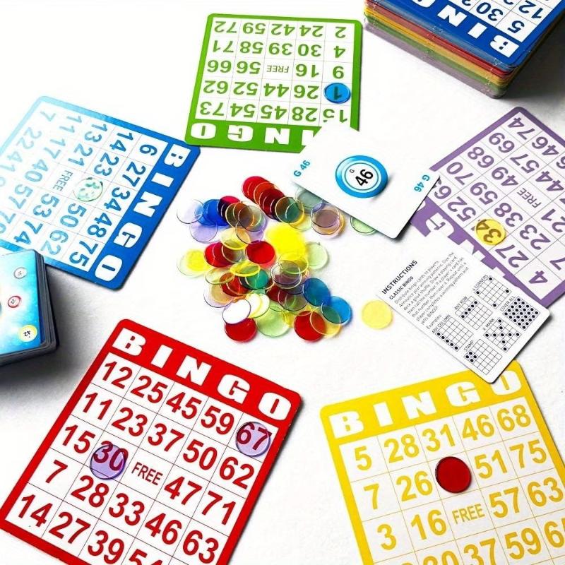 Play Friends Party Games - 50/100 Stuks Niet-herhalende Bingokaarten Educatieve Interactieve
