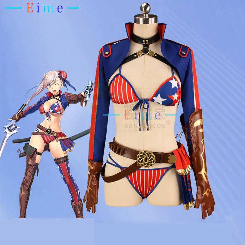 Party Games Summer - FGO Saber Cosplay Kostuum Miyamoto Musashi