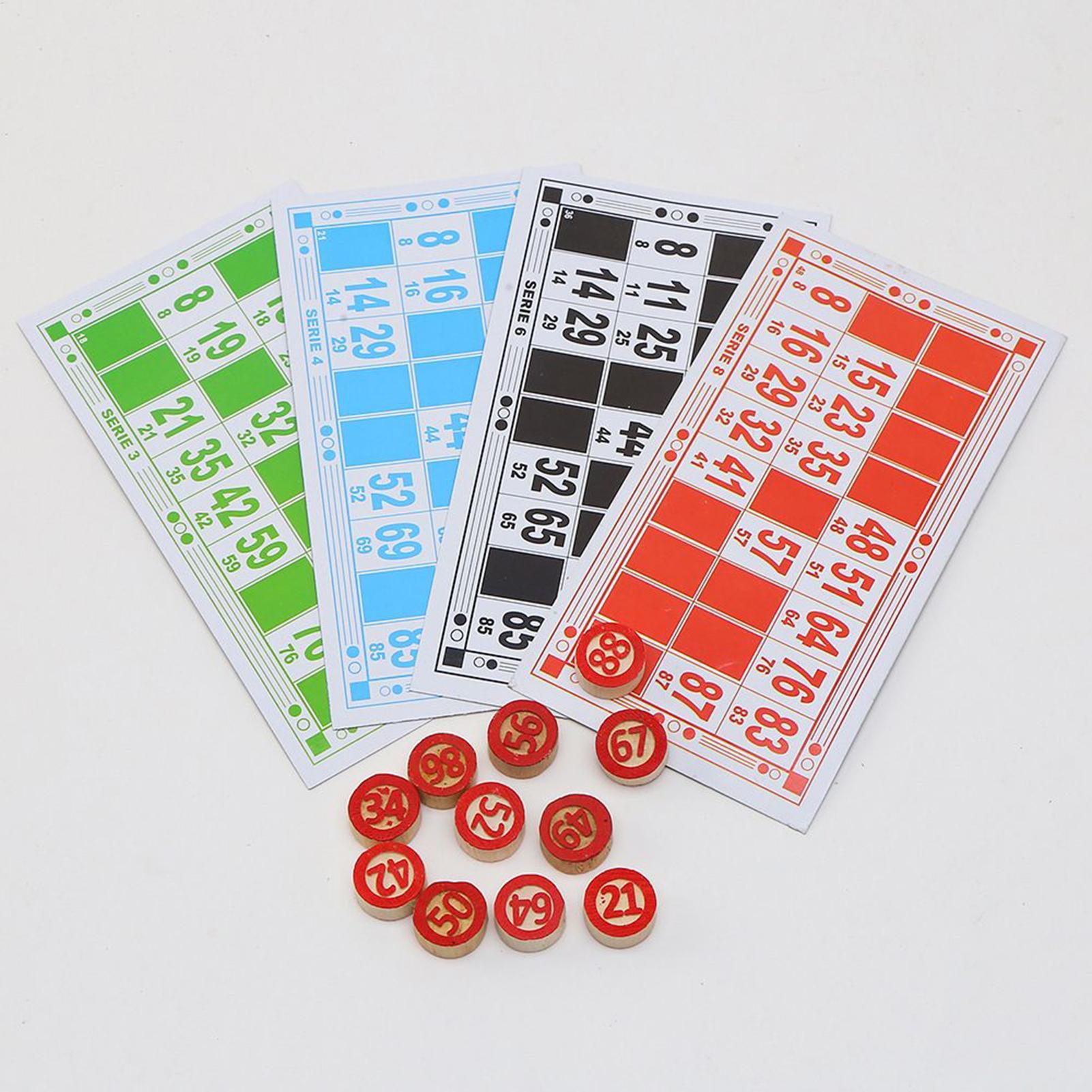 Play Friends Party Games - Bingo Kaartspel Houten Grappig Educatief Speelgoed