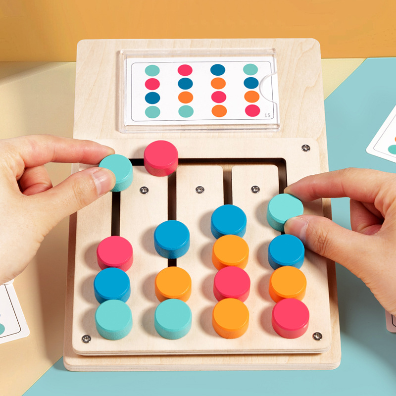 Party Games Kids Indoor - Montessori Kleur- en Vormmatchend Cognitie Leerbord