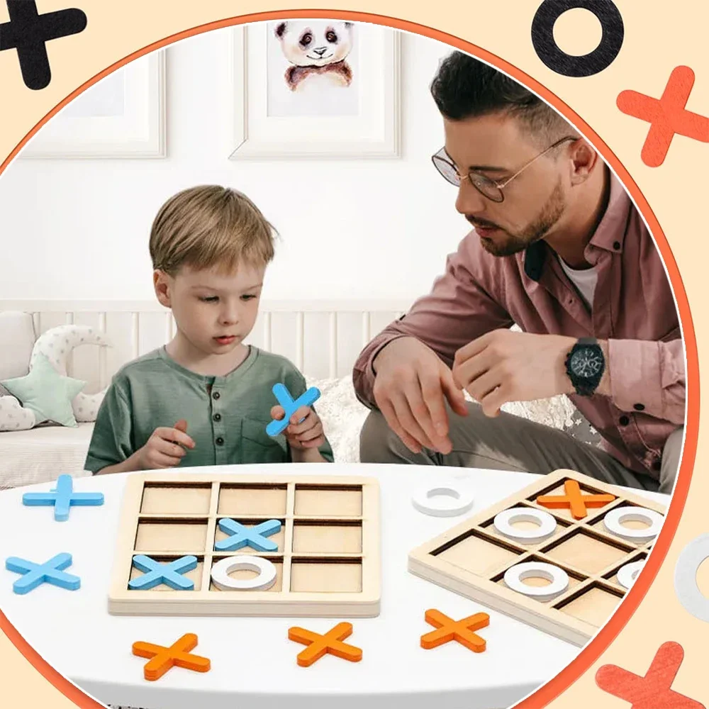 Houten XO Tic Tac Toe Game Min - Party Games At Home recensie en prijs