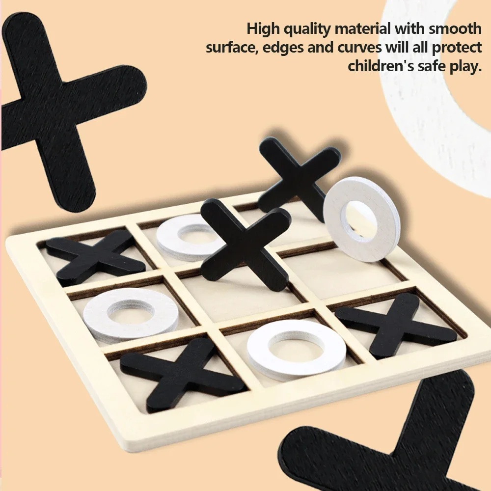 Houten XO Tic Tac Toe Game Min - Party Games At Home recensie en prijs