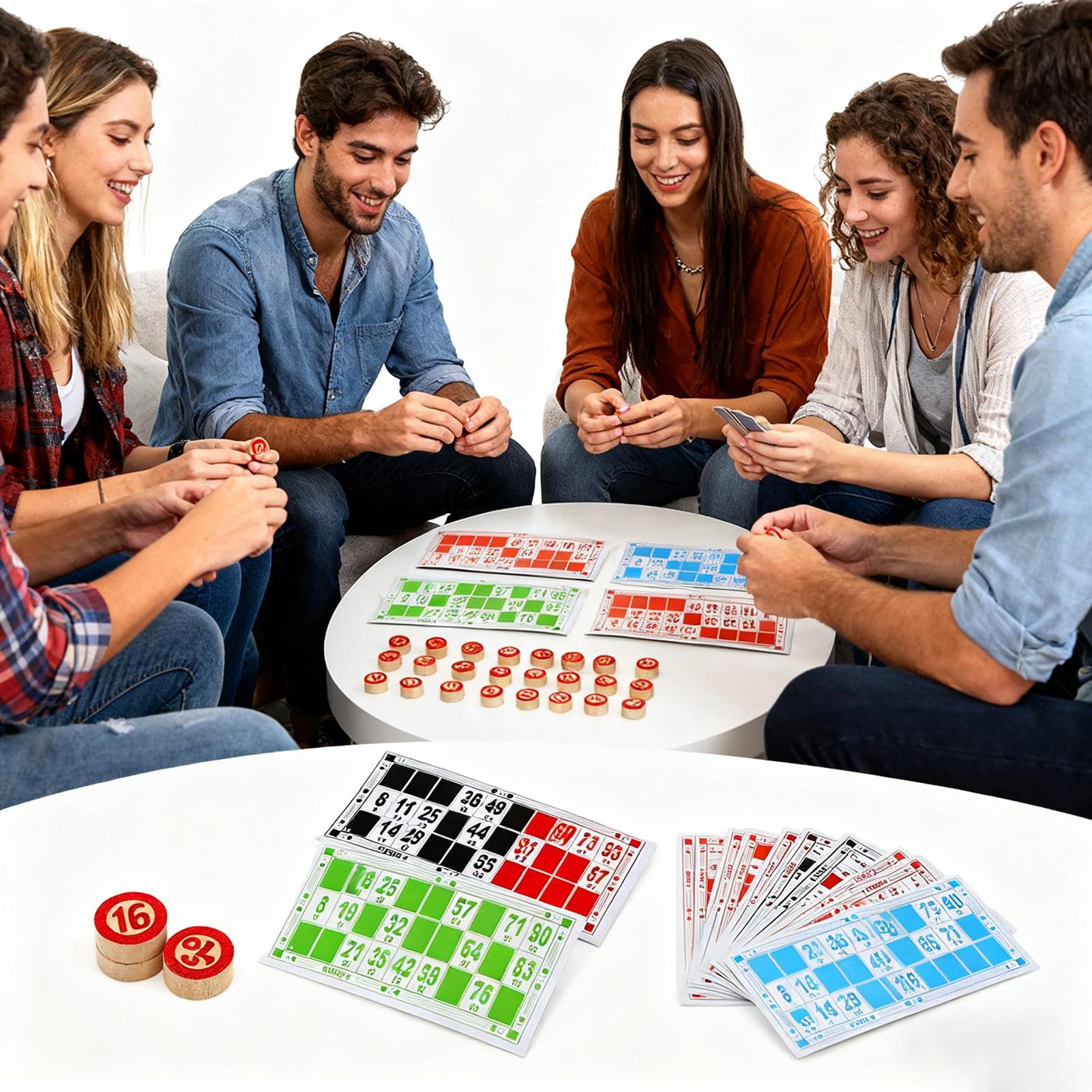 Bingo Set Grappig Vintage Hout - Play Friends Party Games recensie en prijs