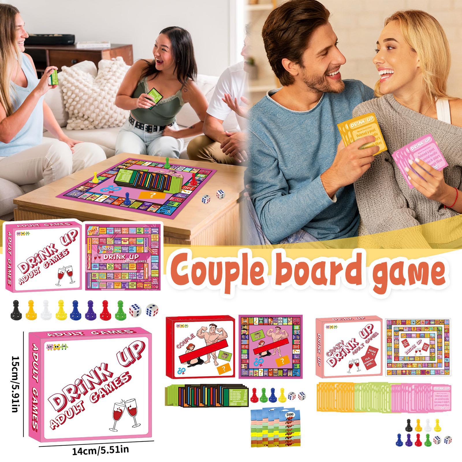 Bureaubordspel voor koppels Ge - Play Friends Party Games recensie en prijs