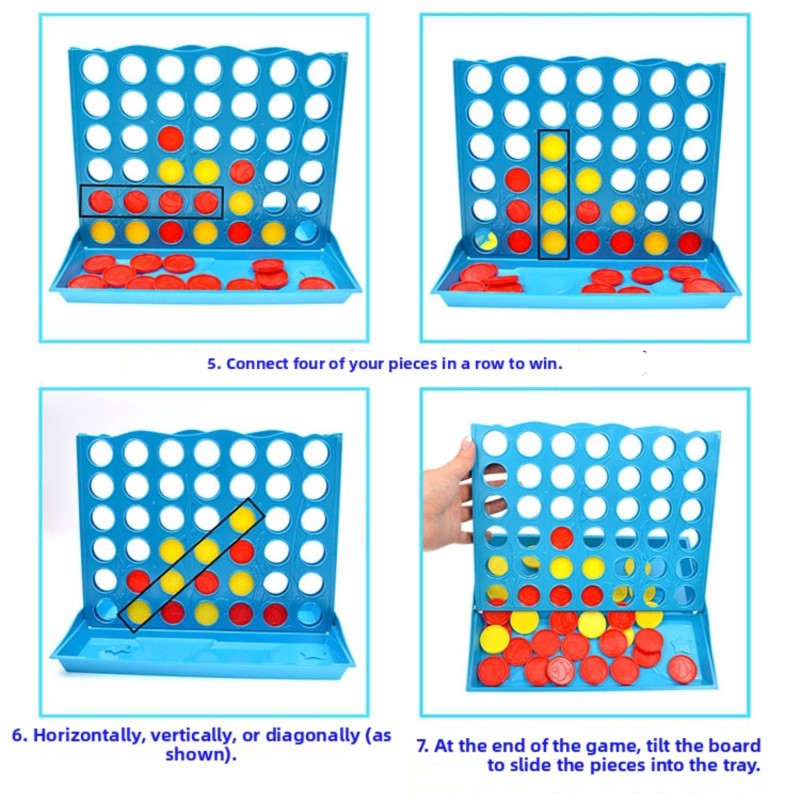 3D Vier-op-een-rij bordspel vo - Party Games Kids Indoor recensie en prijs