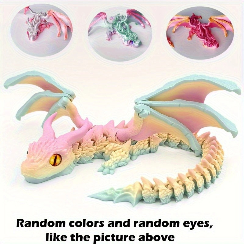 3D-geprinte wyverndraak met vl - Party Games Questions recensie en prijs