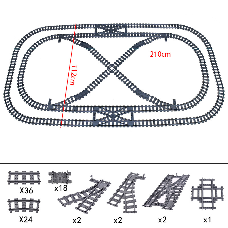 Nieuwe Stad Treinrails 7896 79 - Lego Set City recensie en prijs